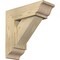 Ekena Millwork Traditional Traditional Rough Sawn Bracket w/ Offset Brace, Douglas Fir, 6"W x 16"D x 16"H BKT0604X16X16TRA01RDF - alternate 1